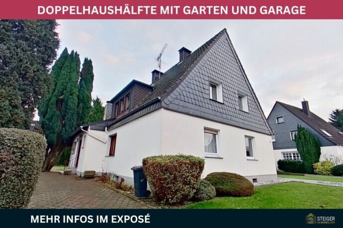 Doppelhaushälfte in schöner Lage von Herne - großer Garten - ruhige Lage - Garage - Ausbaupotential  VERKAUFT in 44625 Herne von Steiger Immobilien