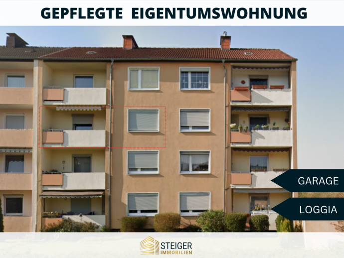 3,5 Zimmer Wohnung mit Balkon + Garage in Dortmund Bövinghausen RESERVIERT in 44388 Dortmund Bövinghausen von Steiger Immobilien