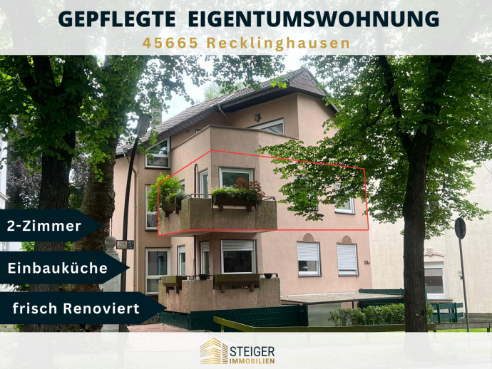 Schöne 2 Zimmer Eigentumswohnung mit Garage in RE-Suderwich VERKAUFT in 45665 Recklinghausen von Steiger Immobilien