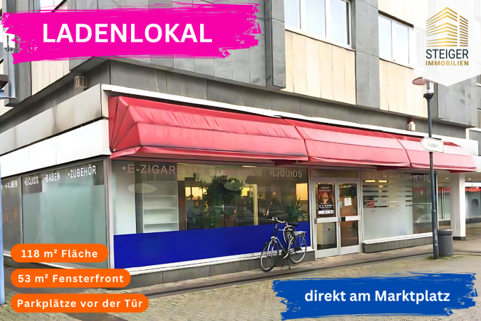 NEU! Ladenlokal in Herten-Mitte am Marktplatz in 45699 Herten von Steiger Immobilien